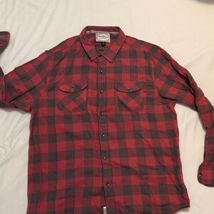 Classic Red and Black Checkered Men's Shirt